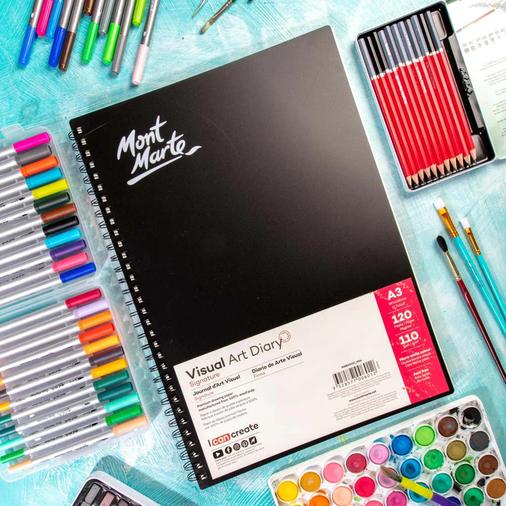 Mont Marte Visual Art Diary – 110 g/m², 120 Seiten