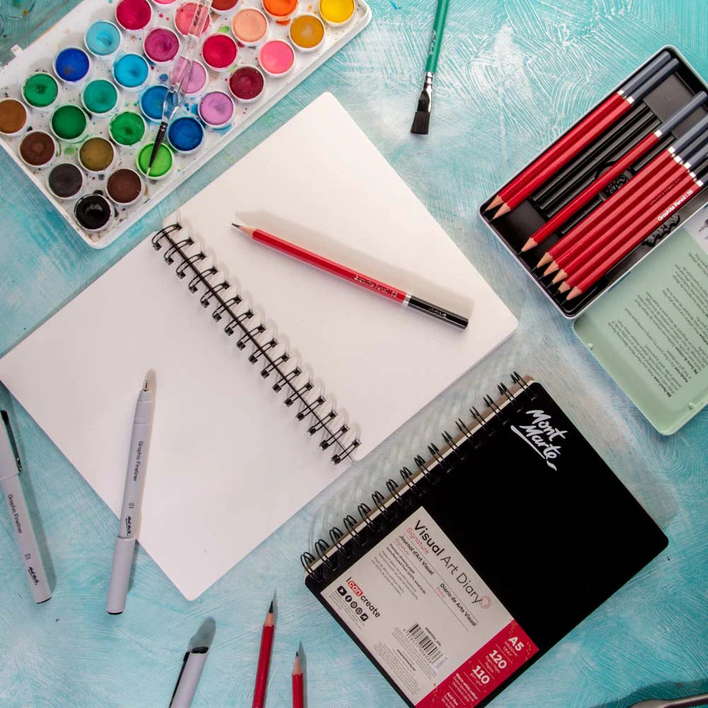 Mont Marte Visual Art Diary – 110 g/m², 120 Seiten