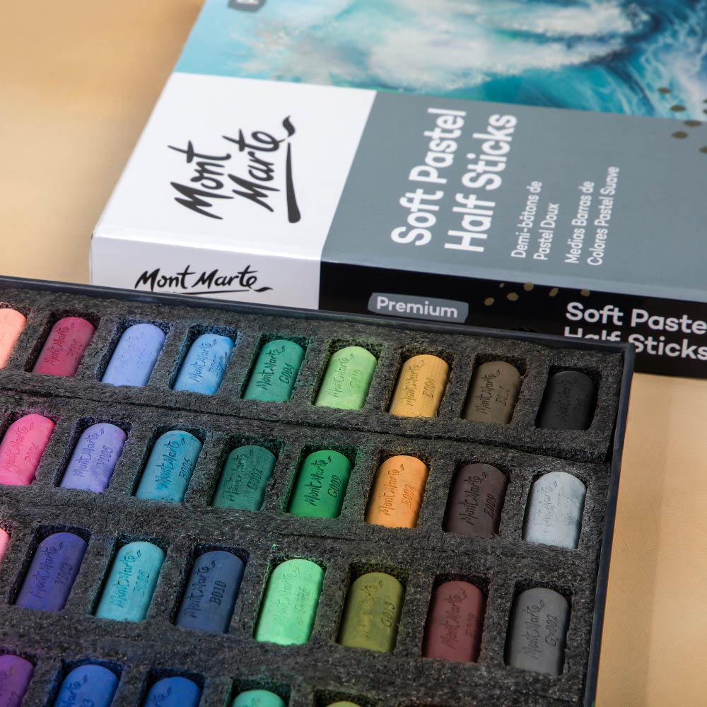 Mont Marte Softpastell Halbkreiden Premium 48 / 72 Farben - SETL