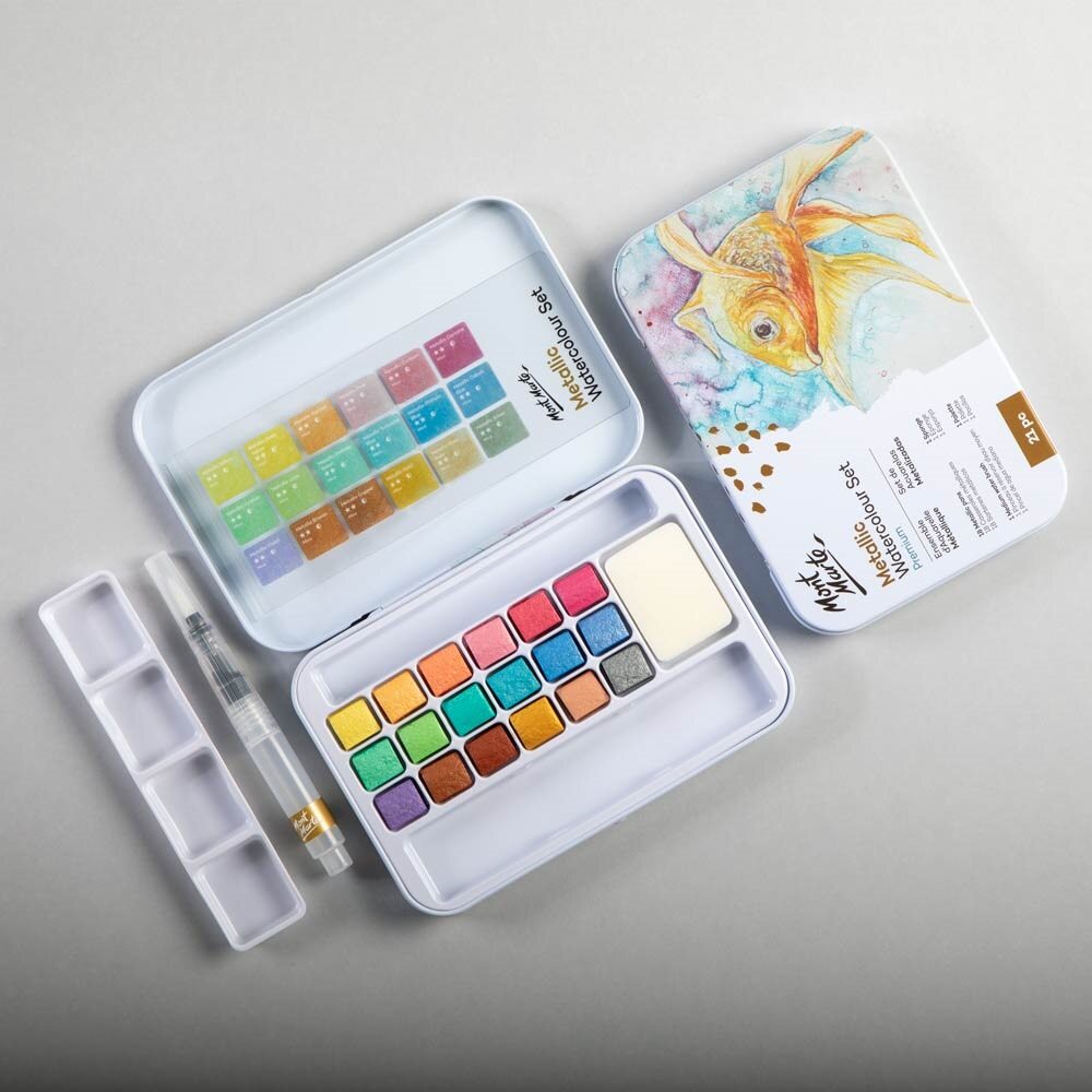 Mont Marte Metallic Aquarell Set 18 farben - SETL