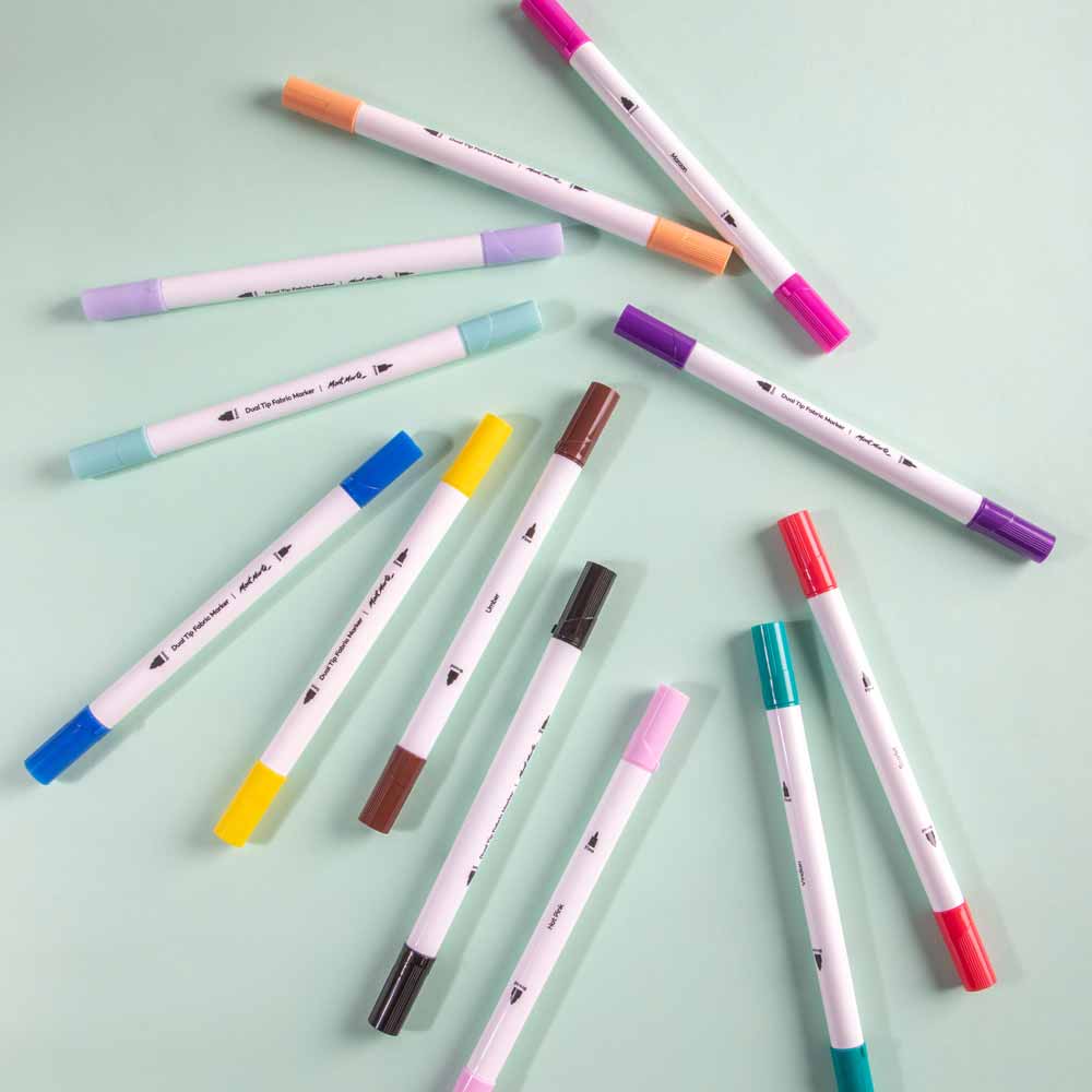 Mont Marte Textilmarker Set 12 Farben - SETL