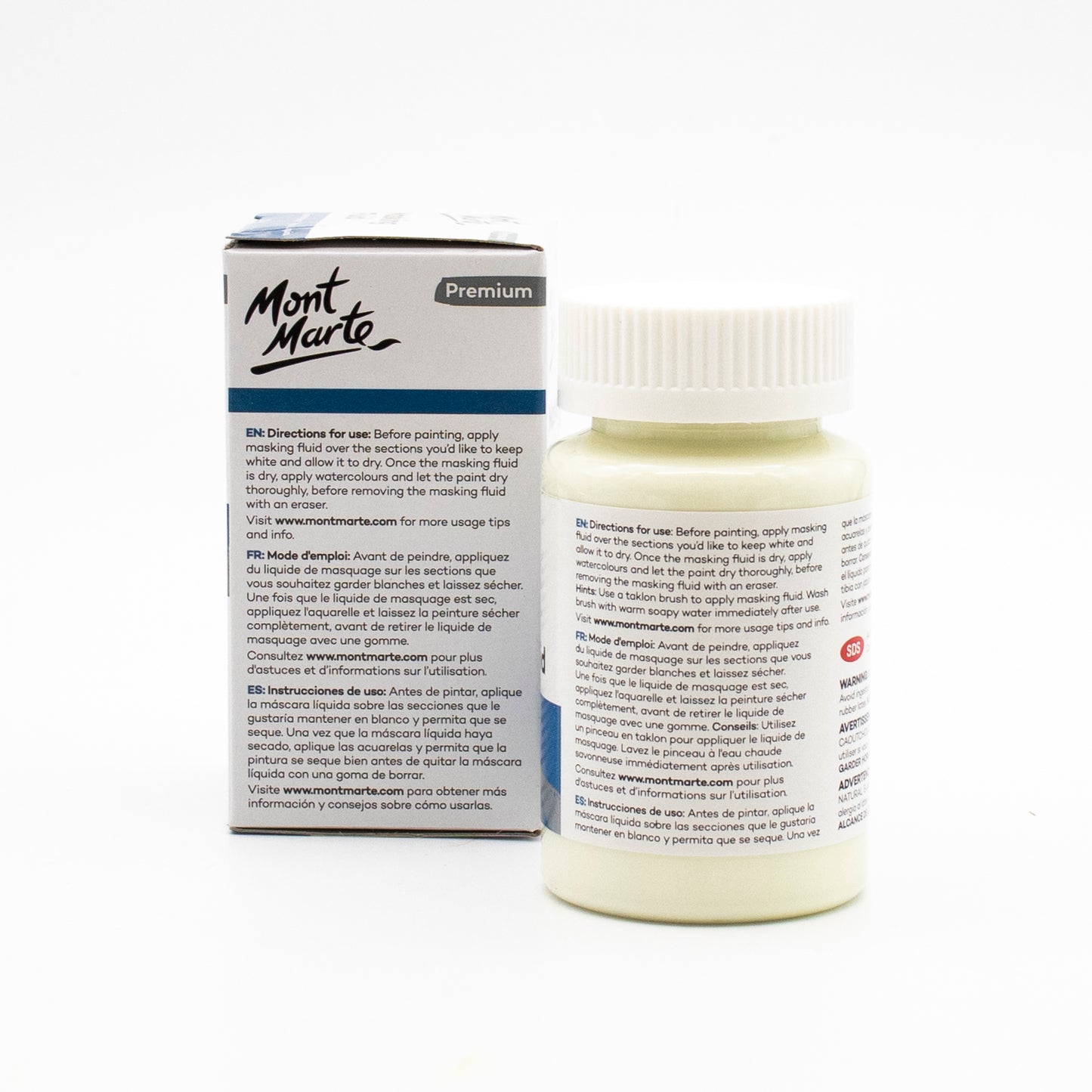 Mont Marte Maskierflüssigket - 120ml, abziehbares Rubbelkrepp