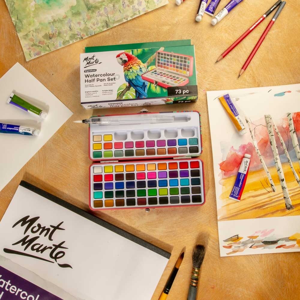 Mont Marte Premium Aquarell Set 72 Farben - SETL