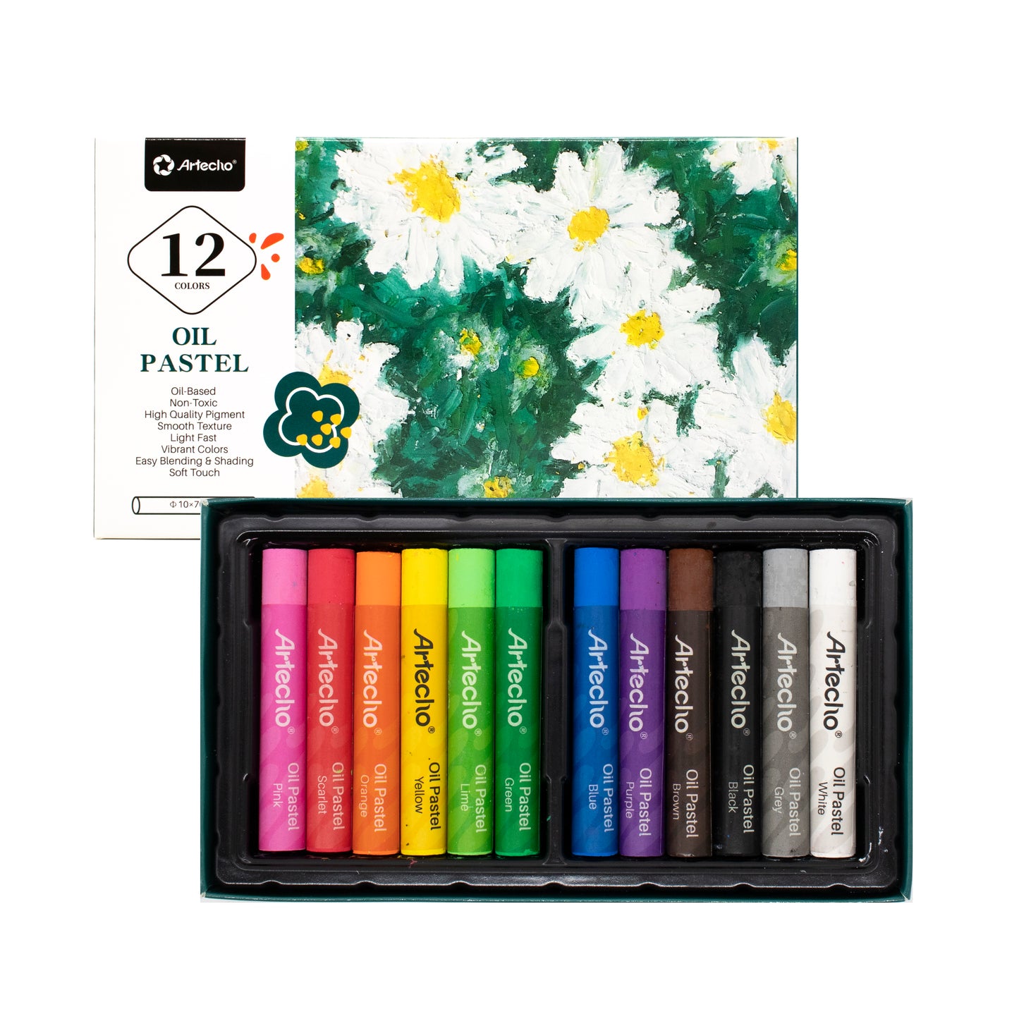 Artecho Ölpastellkreiden Set - 12 / 24 Farben