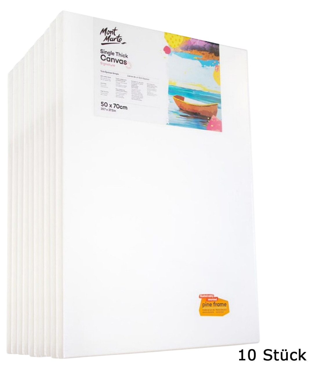Mont Marte Signature Single Thick Leinwand – umweltfreundlich grundierte Baumwolle - SETL