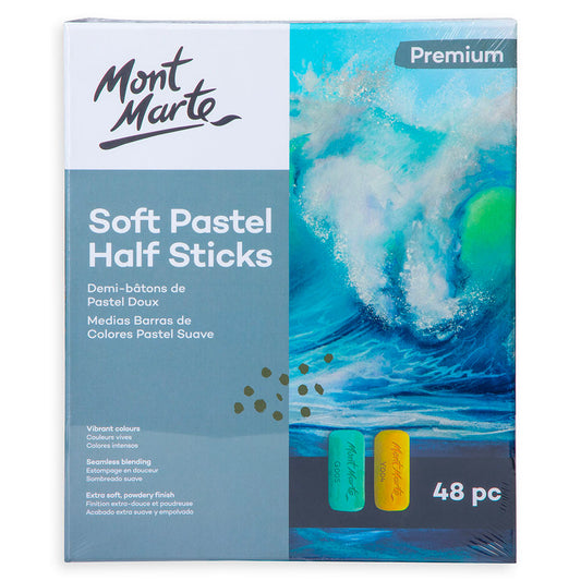Mont Marte Softpastell Halbkreiden Premium 48 / 72 Farben - SETL