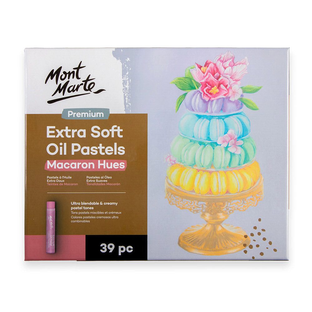 Mont Marte Ölpastellkreiden Set - Macaron - 26/39 extraweiche Farben - SETL