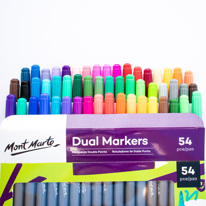 Mont Marte Dual Marker Set Discovery – 54 Farben