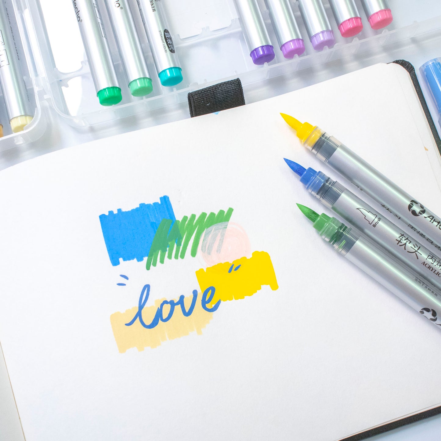 Artecho Acrylstifte Set – 24 / 48 Farben – Direktflüssig & Wasserfest