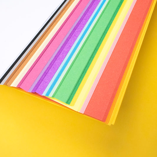 Artecho Bastelpapier – 100 Blatt, 20 Farben, A4, 80g/m²