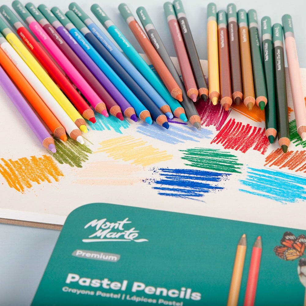 Mont Marte Pastellstifte Set 24er in Metallbox - SETL