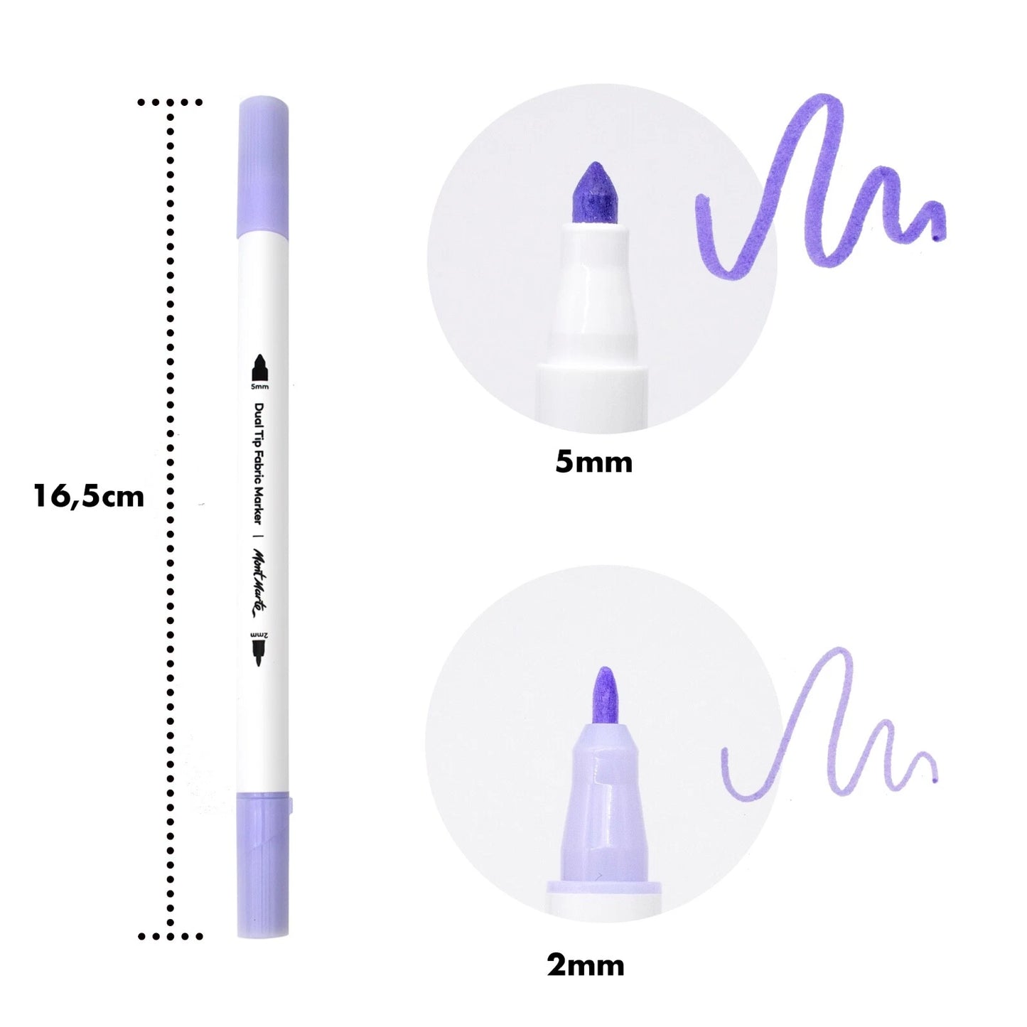 Mont Marte Textilmarker Set 12 Farben - SETL