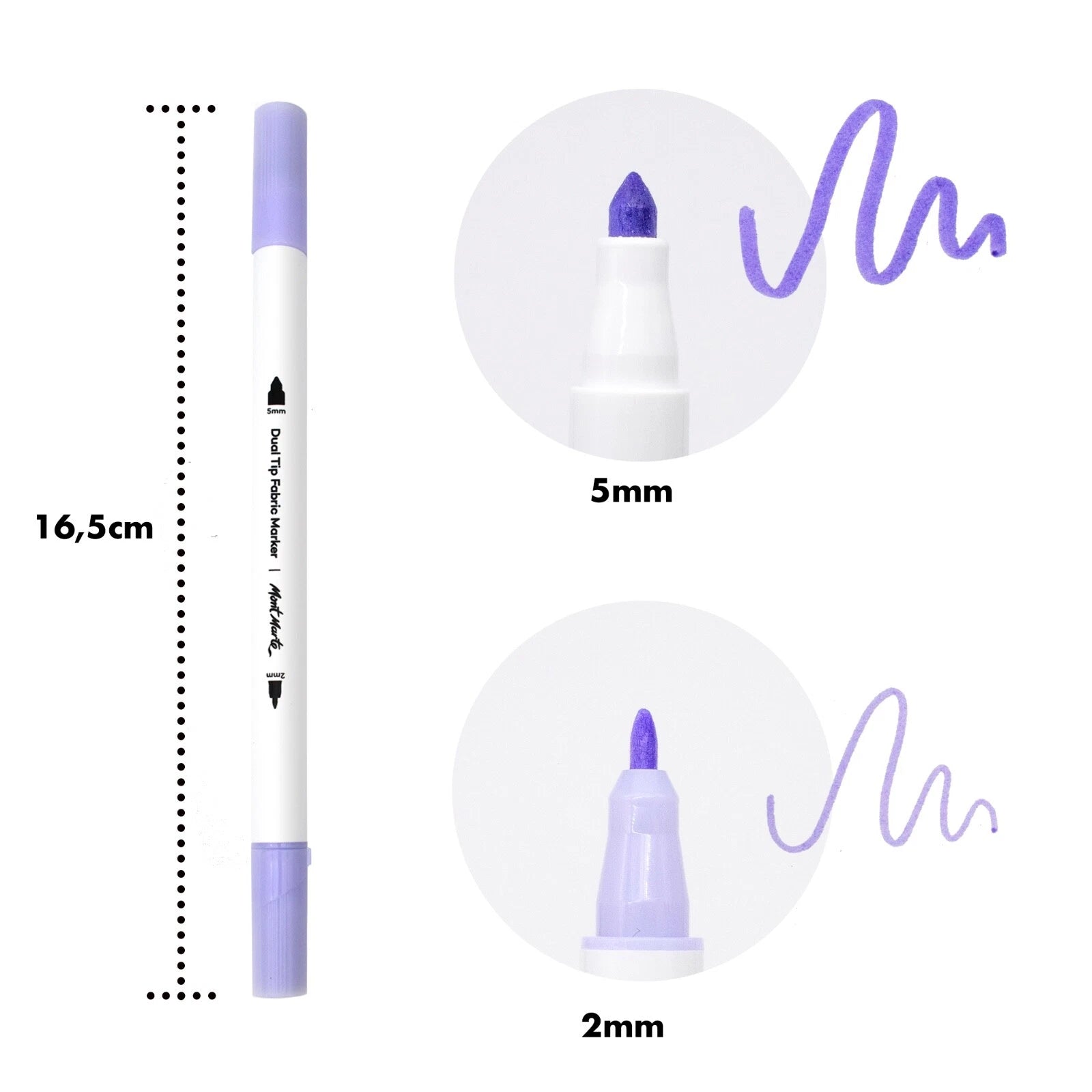 Mont Marte Textilmarker Set 12 Farben - SETL
