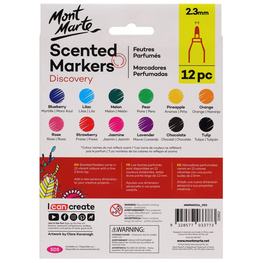 Mont Marte Discovery Duftmarker 12-teilig - SETL
