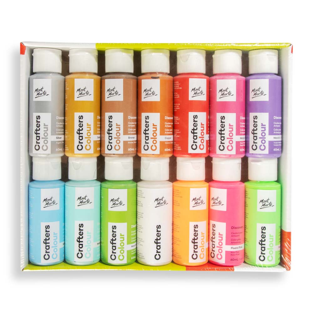 Mont Marte Crafters Colour Set – 14 x 60 ml - SETL