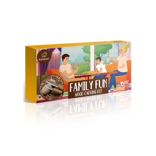 Beaver Craft Familien Spaß Holzschnitzset - SETL