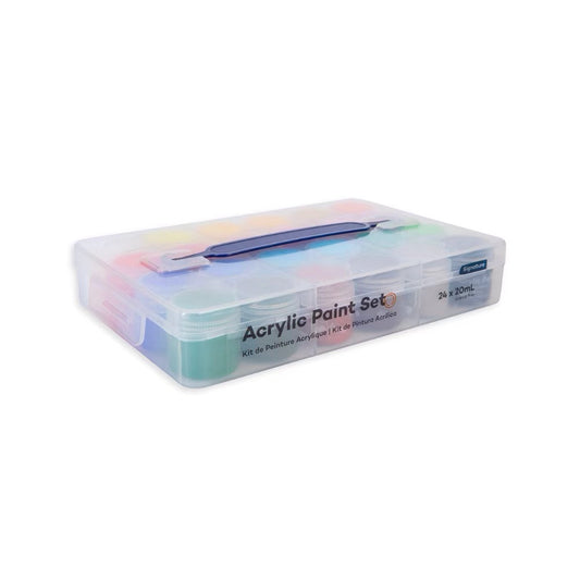 Mont Marte Acrylfarben Set im Koffer – 12 / 24 x 20 ml