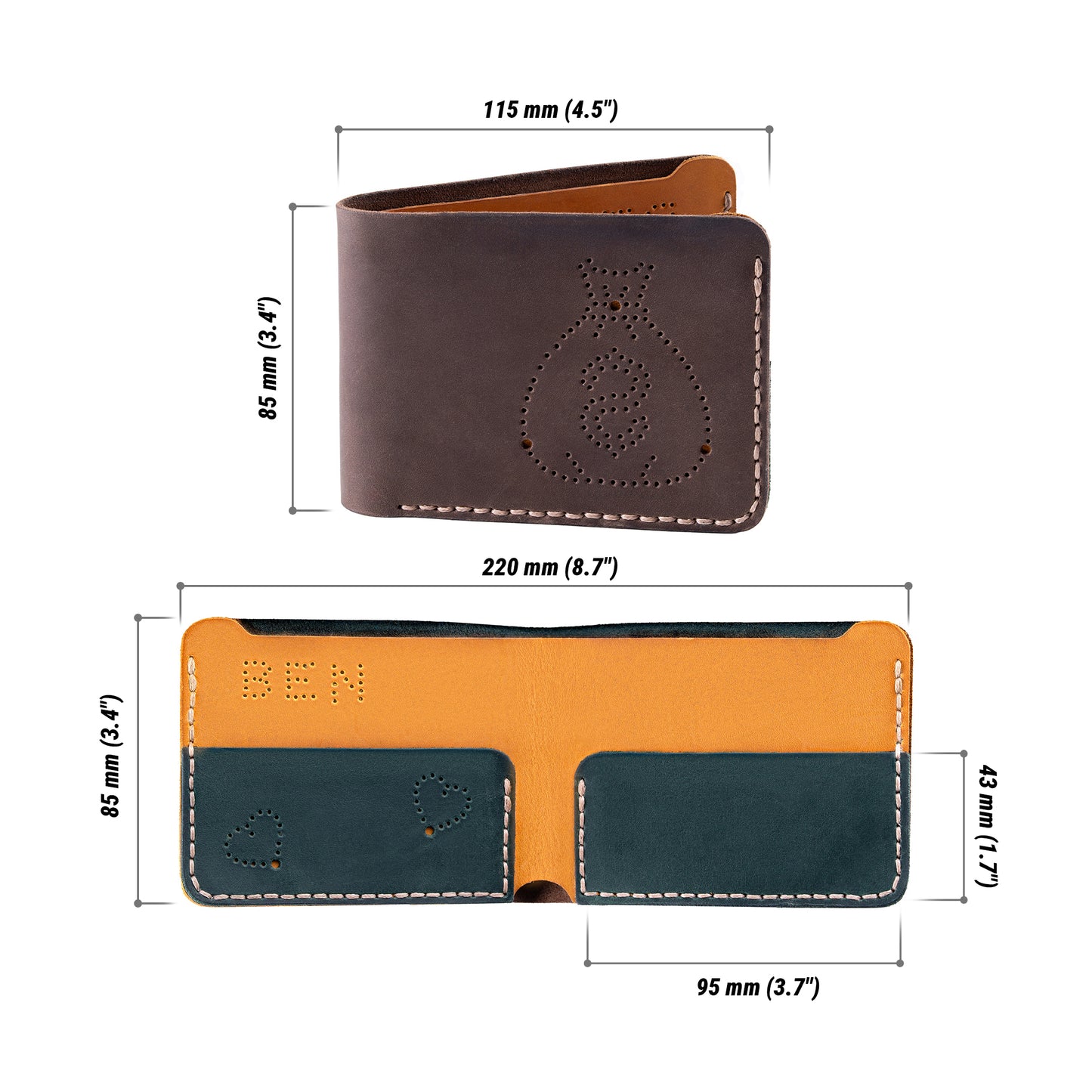 beaver Craft Lederhandwerksset „Geldbörse“ - SETL