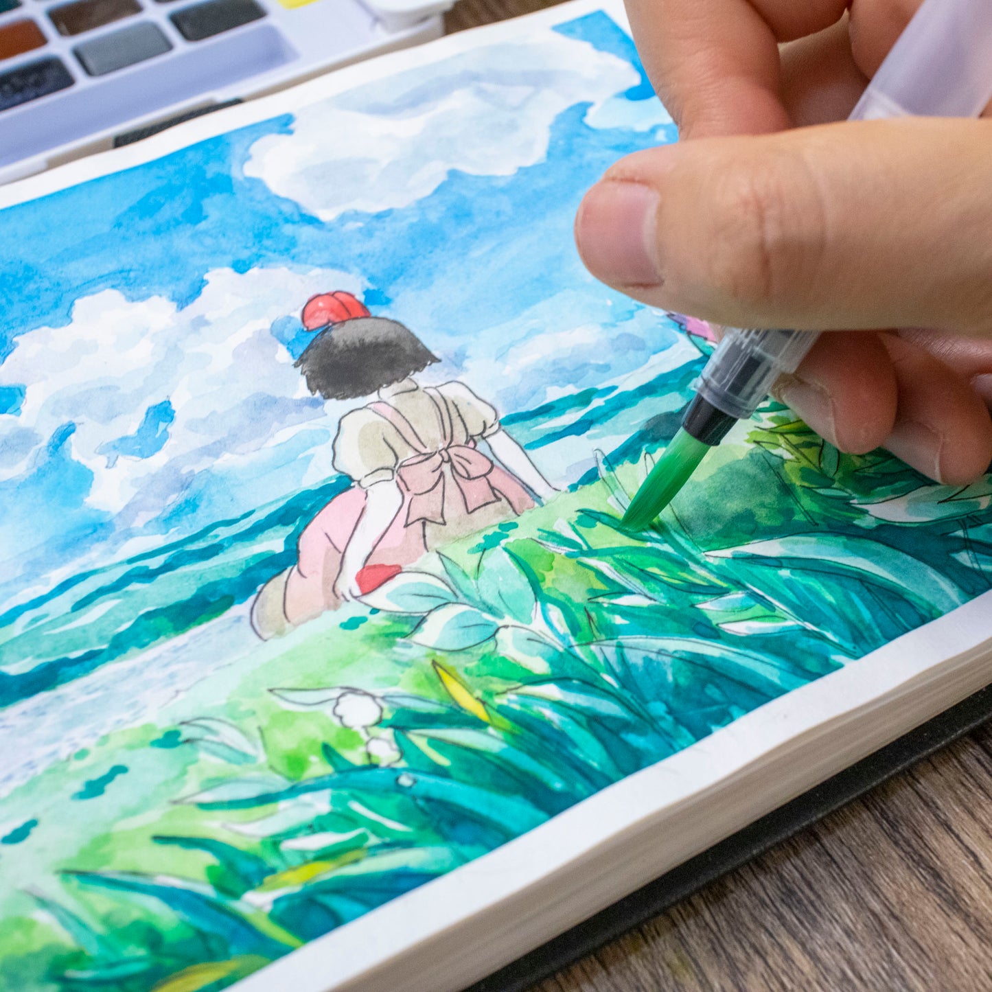 Artecho Aquarellfarben Set – 24 / 48 / 72 Farben mit Wassertankpinsel & Schwamm