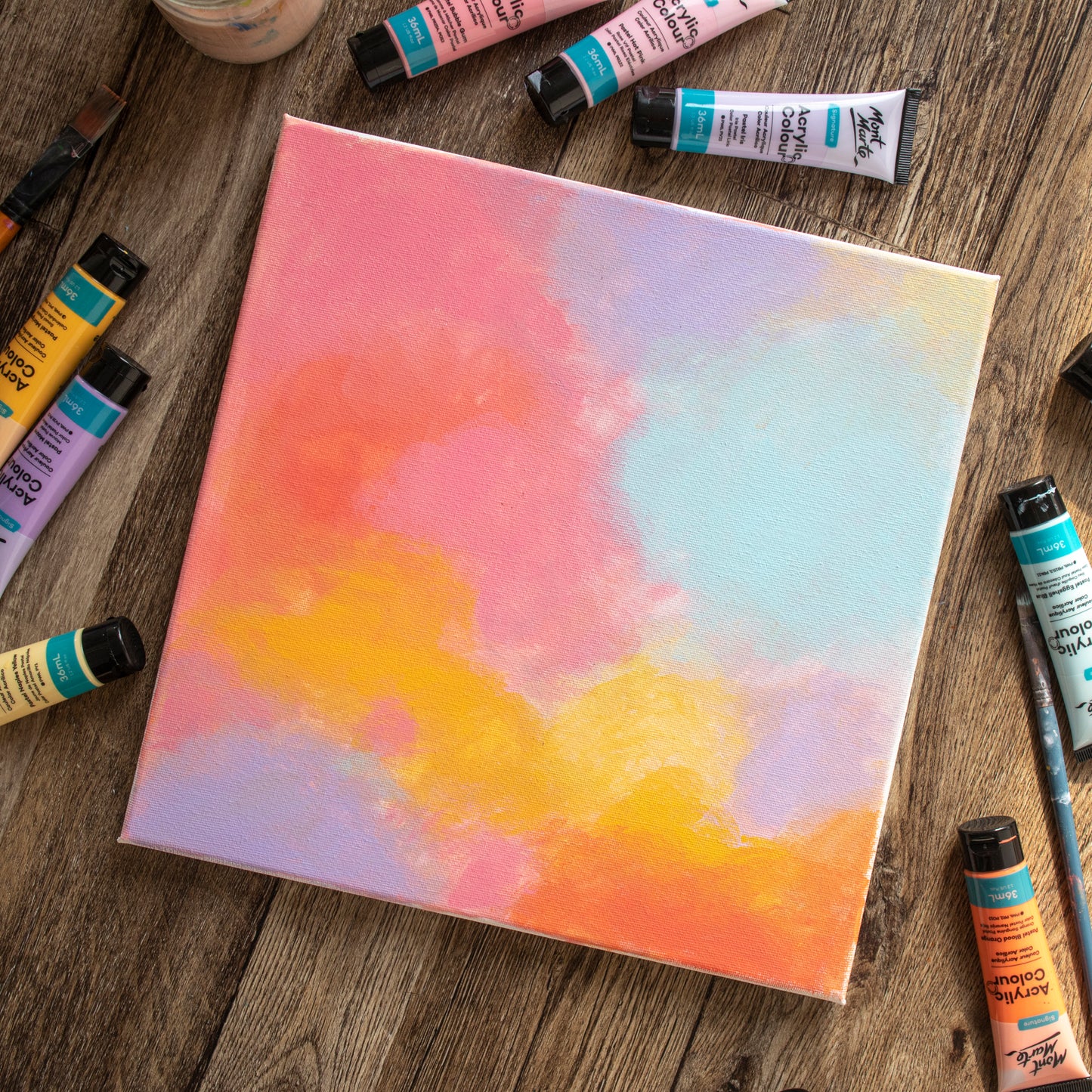 Mont Marte Acrylfarben Set Pastell- 18x36ml in Tuben